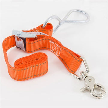 Keeper 85110 Trunk Tie-Down, 1 in W, 3 ft L, Orange, 100 lb, Looped Hook, Snap Hook End Fitting