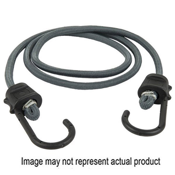 Keeper 06322 Bungee Cord, 36 in L, Rubber, Orange, Hook End