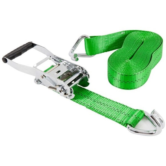 Keeper 47374 Tie-Down Strap, 2 in W, 30 ft L, Green, 3333 lb Working Load, J-Hook End