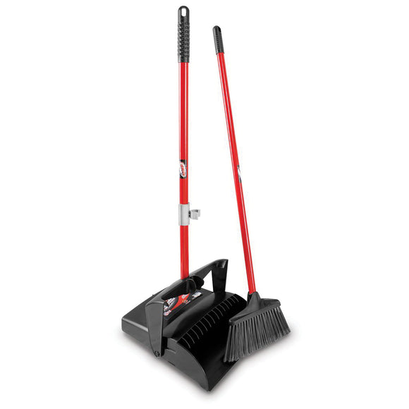 Libman 919 Professional Open Dustpan with Lobby Broom, 10 in Sweep Face, 4-1/2 in L Trim, Pet Bristle, 40-1/2 in L
