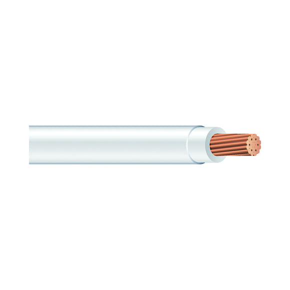 Southwire 22965883 Series Building Wire, White Sheath, 12 AWG Wire, 1-Conductor, 50 ft L, Copper Conductor, Stranded