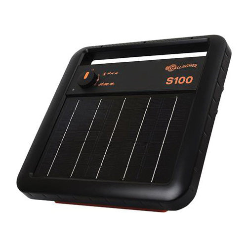 Gallagher G346404 Solar Fence Energizer, 0.73 J Output Energy, Rechargeable Battery