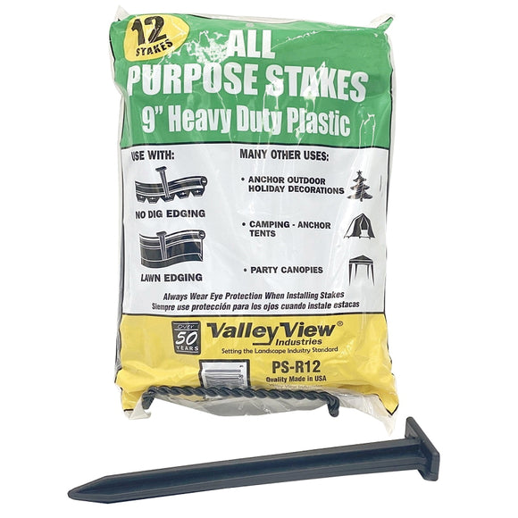 DeWitt PS-R12 Stake, 9 in L, Polyethylene