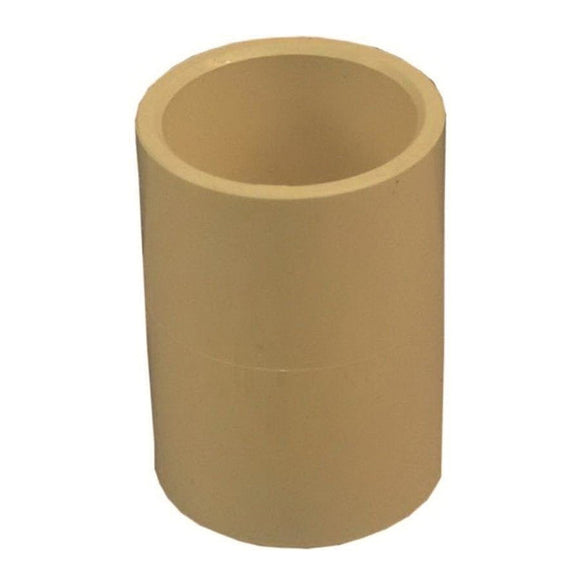 Nibco T00030D Pipe Coupling, 1/2 in, Slip-Joint, CPVC, Beige, SCH 40 Schedule, 400 psi Pressure