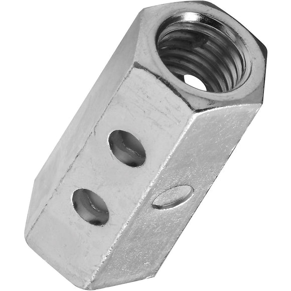 National Hardware 4003BC Series N182-709 Coupler, UNC Coarse Thread, 1/2-13 Thread, Steel, Zinc-Plated