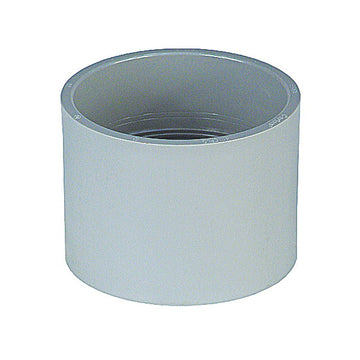 Carlon E940JR-CTN Standard Coupling, 2 in, 2.19 in ID x 2.734 in OD Dia, 2-1/2 in L, PVC, Gray