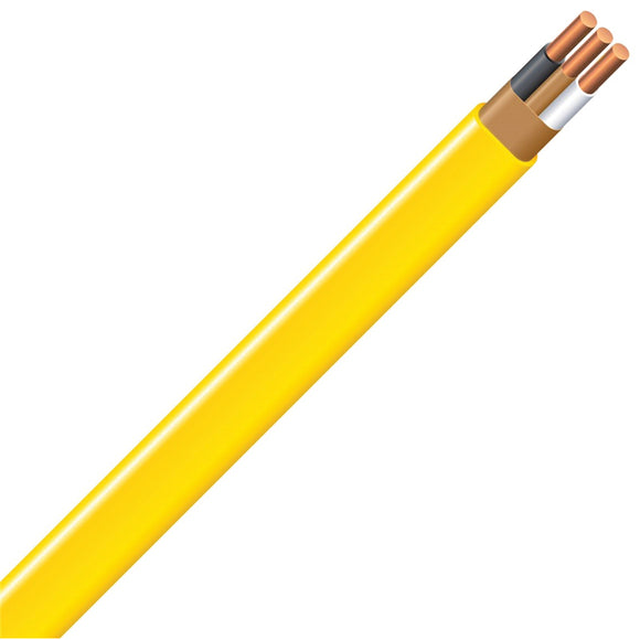 Romex 12/2NM-WGX25 Type NM-B Building Wire, 12 AWG Wire, 2-Conductor, 25 ft L, Copper Conductor, PVC Insulation