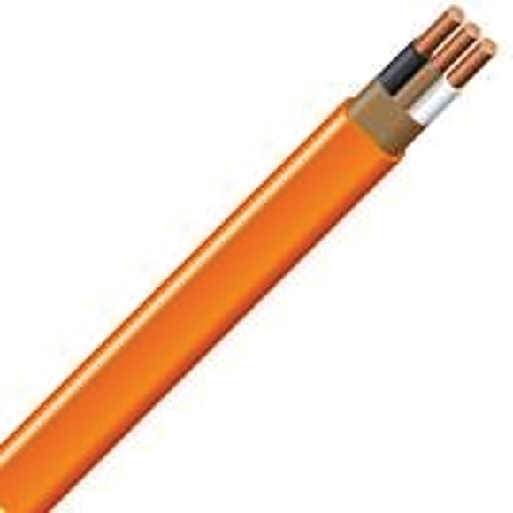 Romex 10/2NM-WGX100 Building Wire, 10 AWG Wire, 2-Conductor, 100 ft L, Copper Conductor, PVC Insulation, Nylon Sheath