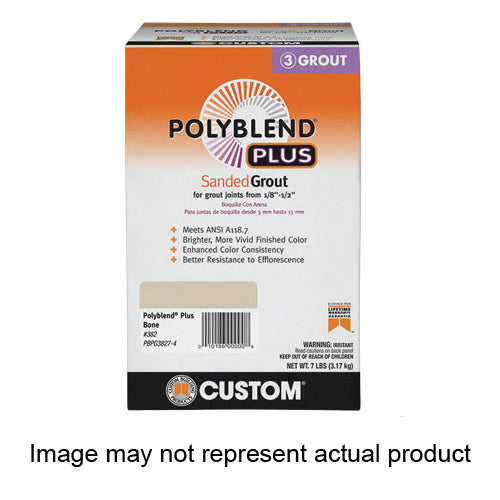 Polyblend PBPG607-4 Sanded Grout, Charcoal, 7 lb Box