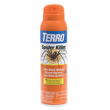 Terro T2302-6 Spider Killer, Liquid, Around Doors, Around Windows, Behind Appliances, Patios, 16 oz Aerosol Can