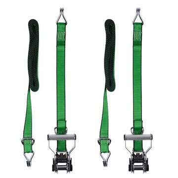 Keeper 85422 Tie-Down, 1-1/4 in W, 16 ft L, Green, 1000 lb Working Load, J-Hook End