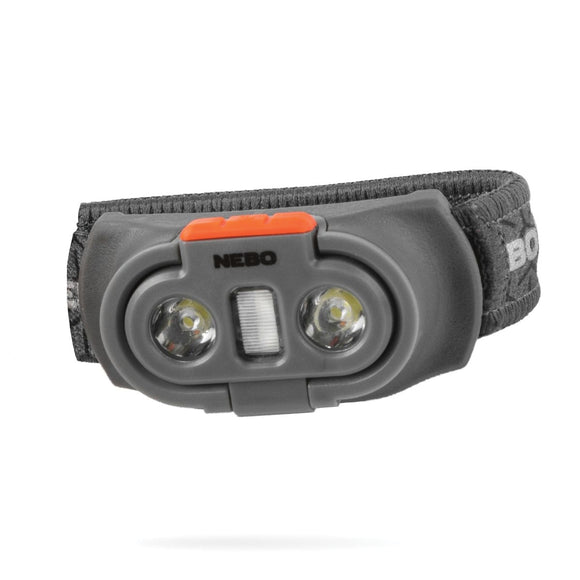 Nebo EINSTEIN NEB-HLP-0009 Headlamp, AAA Battery, Alkaline Battery, LED Lamp, 750, 3 to 278 ft Beam Distance, Gray