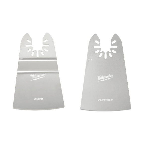 Milwaukee 49-25-2202 Scraper Variety Pack, 2 in, 1-5/8 in D Cutting, Stainless Steel