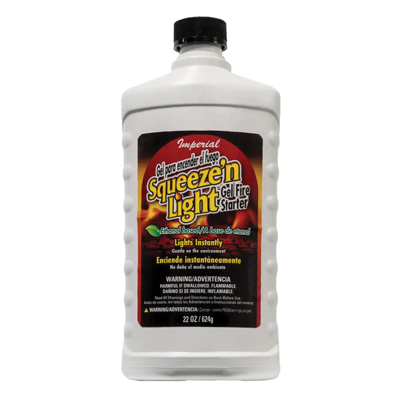 Imperial Squeez'n Light KK0343 Fire Starter, Viscous Gel, 22 oz