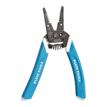 Klein-Kurve K11095 Wire Stripper, 18 to 8 AWG Solid, 20 to 10 AWG Stranded Wire, 7-1/4 in OAL, Comfort Grip Handle
