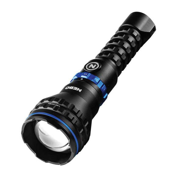 Nebo Luxtreme MZ60 Blueline Series NEB-FLT-0026 USB-C Rechargeable Flashlight, 4000 mAh, 21700 Battery, LED Lamp