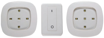 Fulcrum 30022-308 Remote Control Lighting System, 120 VAC, AA and AAA Battery, 5-Lamp, LED Lamp, 35, White