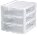 ORGANIZER MINI 3 DRAWER WHT SM