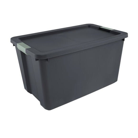 Sterilite 22193V04 Storage Tote, Polypropylene, Flat Gray, 31-5/8 in L, 20 in W, 17-1/4 in H
