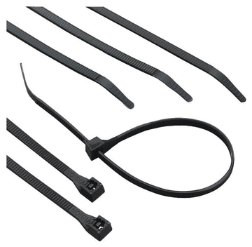 Calterm 73272 Cable Tie, 2 in Max Bundle Dia, 6/6 Nylon, Black, 8 in L, 100/BAG