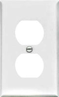 WALL PLATE 1GNG DPLX RECPT WHT