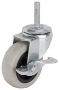 3IN TPR STEM CASTER W/BRAKE   