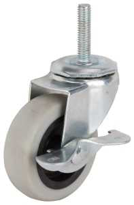 3IN TPR STEM CASTER W/BRAKE   