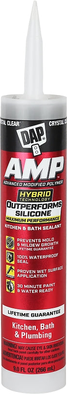 AMP 7079800763 Advanced Sealant Caulk, Clear, 30 min Curing, 9 oz Cartridge