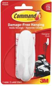 HOOK DESIGNER WHITE LARGE     