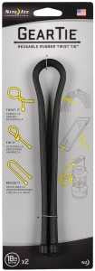 TIE TWIST RUBBER 18IN BLK 2PK 