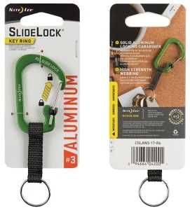 KEYRING SLDLK ALUM LIME       