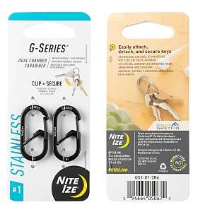 CARABINER DUAL CHAMBER BLK NO1