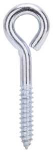 BOLT LAG EYE 3/8X4.5IN BRT ZN 