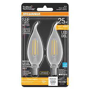 BULB LED B10/C CLR SFTWHT 2.5W
