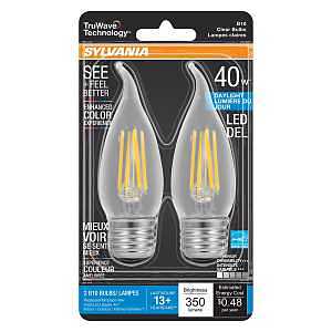 BULB LED BENT B10 CLR DAYLT 4W