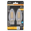 BULB LED B10 CLR SOFT WHITE 4W
