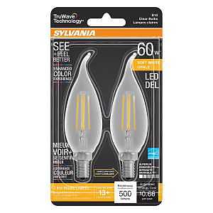 BULB LED B10/C CLEAR SFTWHT 5W