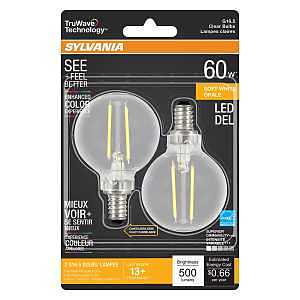 BULB LED G16.5/C CLR SFTWHT 5W