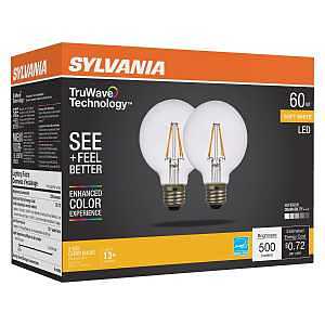 BULB LED G25 SFT WHITE CLR 60W
