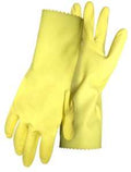 GLOVES FLOCK LND LATEX YEL XL 