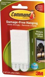 HANGER STRIP PICTURE/FRAME WHT
