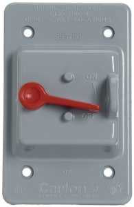 GREY SINGLE TOGGLE SWITCH     