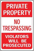 SIGN PRIVATE PROPERTY NO TRES 