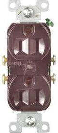 RECEPTACLE DPX BROWN 15A/125V 
