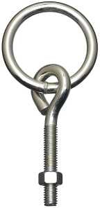 RING HITCH W/BOLT 3/8X3-3/4 ZN