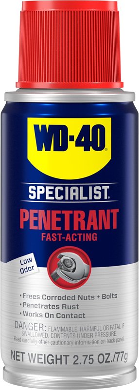 WD-40 300254 Penetrant Spray, Pleasant, Clear, 2.75 oz Aerosol Can
