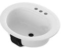 LAVATORY STEEL OVAL WHT 20X17 