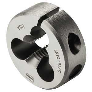 ROUND DIE ADJ 5/16IN-24NF 1IN 