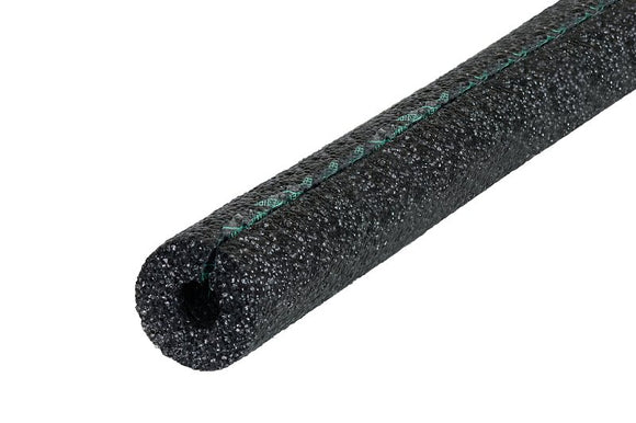 M-D 50215 Self-Sealing Tube Pipe Insulation, 6 ft L, Polyethylene, Black, 5/8 in Pipe