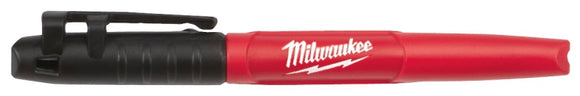 Milwaukee INKZALL Series 48-22-3100 Jobsite Marker, 1 mm Tip, Black